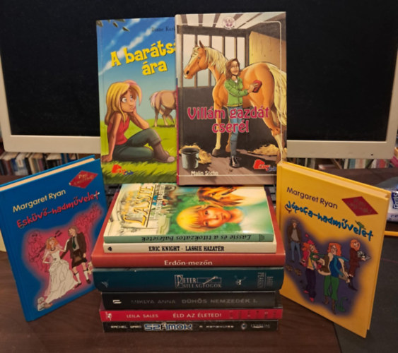 Kate Wolf, Eric Knight, Diane Karlstrom, Malin Stehn, Brsony Istvn, Dave Barry, Leila Sales, Miklya Anna, Rachel Ward Margaret Ryan - 11 db-os ifjsgi KNYVMENT AJNLAT: Eskv-hadmvelet+Jpofa-hadmvelet+Lassie s a titkozatos balesetek+Lassie hazatr+A bartsg ra+