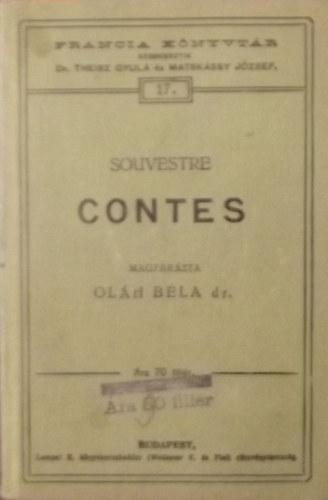 Émile Souvestre - Contes ( Franczia könyvtár 17.)