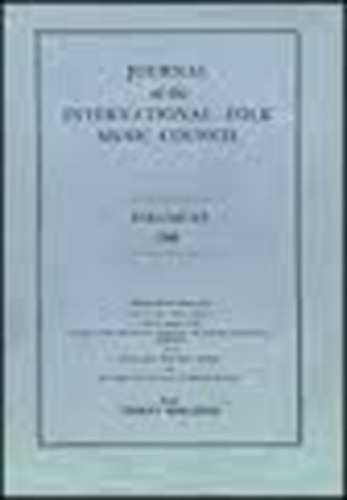 Journal of the International Folk Music Council Volume XV. 1963