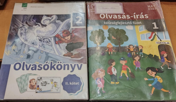 Bartha J�nosn� - Fukkn� Fuk�sz Enik� - Szalay M�ria, Jord�nn� T�th Magdolna, Pirisi Anna - 2 db tank�nyv: Olvas�k�nyv 2. oszt�lyosoknak, II. k�tet + Olvas�s-�r�s k�szs�gfejleszt� 1. oszt�lyosoknak