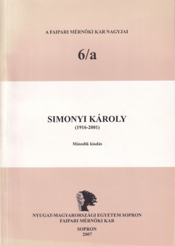 Cs�ka Levente Szemerey Tam�s - Simonyi K�roly (1916-2001)
