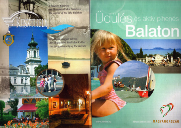 Több szerkesztő - 4 db idegenfortalmi prospektus: Üdülés és aktív pihenés - Balatonn + Keszthely + Balaton + Hotel Karos Spa