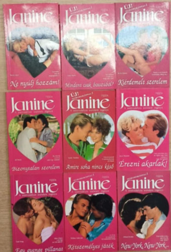 Marta Lloyd, Edna Meare, M.R. Heinze, Tbb szerz Cheryl A. Arguile - 9 db Janine romantikus ktet egytt