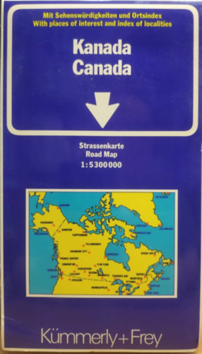 Kmmerly+Frey - Canada - Kanada - Strassenkarte Road Map 1:5 300 000
