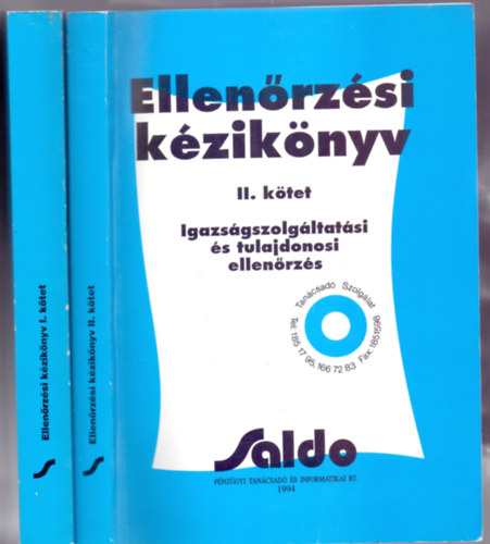 Asztalos-Bals-Brdi-Bihary-Kolossvry-Pethn-Rubicsek-Sibinger s mg sokan msok - Ellenrzsi kziknyv I-II.