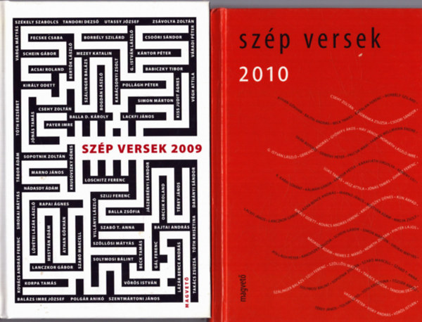 Pczely Dra  (szerk.) - 2 db Szp versek ktet: 2009 s 2010