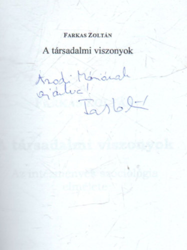 A t�rsadalmi viszonyok