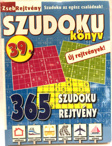 Szudoku könyv 39. - 365 szudoku rejtvény