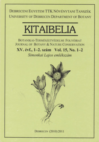 Kitaibelia - Botanikai-termszetvdelmi folyirat - XV. vf. 1-2. szm