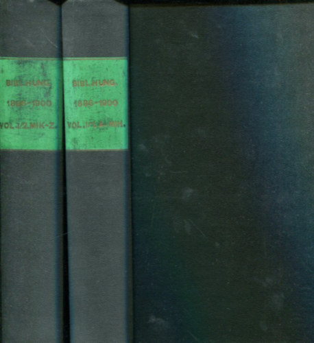 Petrik Géza (szerk.) - Magyar könyvészet 1886-1900 I/1-2