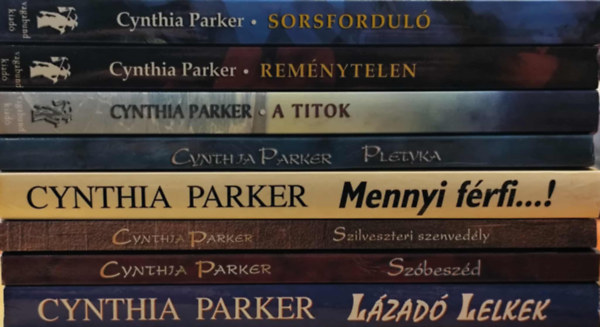 Cynthia Parker - 8 db Cynthia Parker k�tet