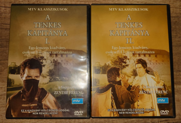 A Tenkes kapit�nya c�m� ifj�s�gi sorozat 13 r�sze 2 DVD-n (1-6./7-13.)