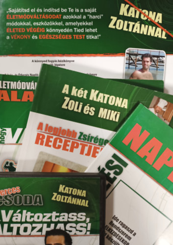 letmdvlt rendszer Katona Zoltnnal mappa - letmdvlt rendszer alapjai + A legjobb zsrget receptjeink+ DVD + Edzsi s tkezsi napl