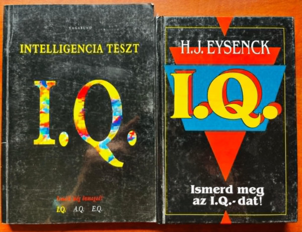 Vagabund Kiad H.J. Eysenck - 2db IQ knyv:IQ intelligencia teszt,Ismerd meg az IQ-dat!