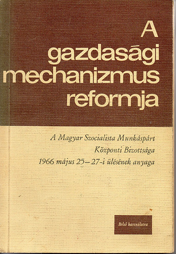 A gazdasgi mechanizmus reformja