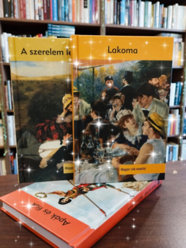 Magyar írók novellái könyvcsomag: Lakoma, A szerelem lexikona, Apák és fiúk