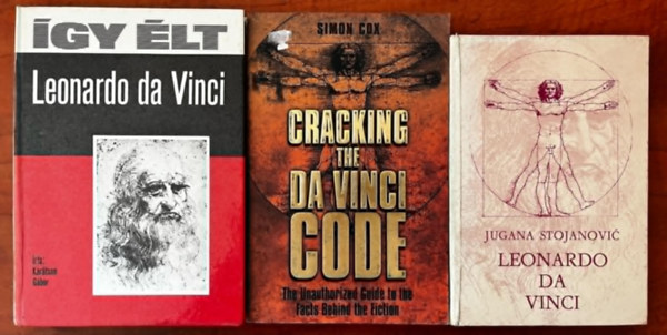 Kartson Gbor (ill.), Simon Cox, Jugana Stojanovic - 3db knyv:gy lt Leonardo da Vinci+Leonardo da Vinci+Cracking the Da Vinci Code