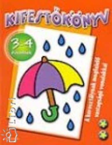 Kifestőkönyv 3-4 éveseknek - Piros