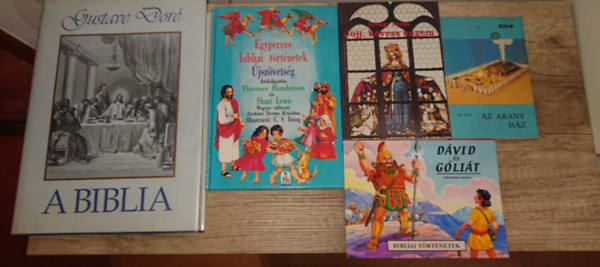 Gy�rgy Attila, Shari Lewis Jan Rouw - 5 kiadv�ny a Biblia vil�g�r�l kisebbeknek: Az arany h�z, J�jj, k�vesss engem, D�vid �s G�li�t, Egyperces bibliai t�rt�netek - �jsz�vets�g, Biblia