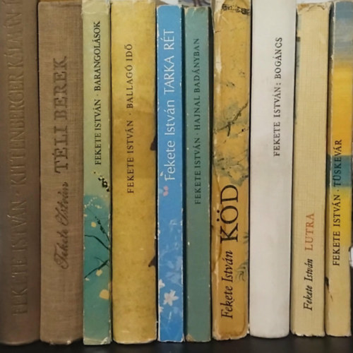 SZERZŐ Fekete István - 10db FEKETE ISTVÁN: Téli berek - Barangolások - Ballagó idő - Tarka rét - Hajnal Badányban - Köd - Bogáncs - Lutra - Tüskevár - Kittenberger Kálmán élete