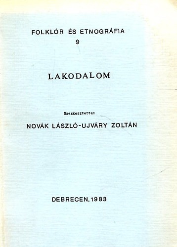 Lakodalom ( Folklór és etnográfia 9.)