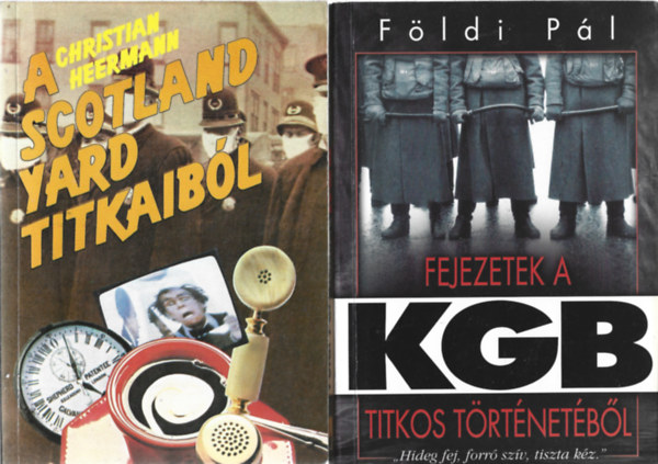 2 db knyv, Christian Heermann: A Scotland Yard titkaibl, Fldi Pl: Fejezetek a KGB titkos trtnetbl