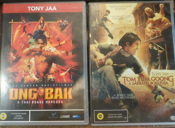 Tony Jaa - 2 db DVD Tony Jaa film: Ong Bak: A thai boksz harcosa + Tom Yum Goong: A sárkány bosszúja