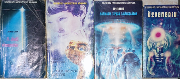 Steven Spielberg, James Kahn, William Kotzwinkle Kucka Péter (szerk.) - 4db Kozmosz Fantasztikus Könyv - Kucka Péter (szerk.)-Ötvenedik; Steven Spielberg-Harmadik típusú találkozások; James Kahn-A Jedi visszatér; William Kotzwinkle-E. T. A zöld bolygó könyve