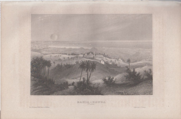 Bahia Honda (Baha Honda, Kuba, Karib-trsg, Amerika) (16x23,5 cm mret eredeti aclmetszet, 1856-bl)