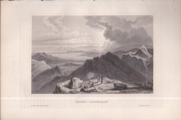 Mount Jefferson (Rtegvulkn, Oregon, Amerikai Egyeslt llamok) (16x23,5 cm mret eredeti aclmetszet, 1856-bl)