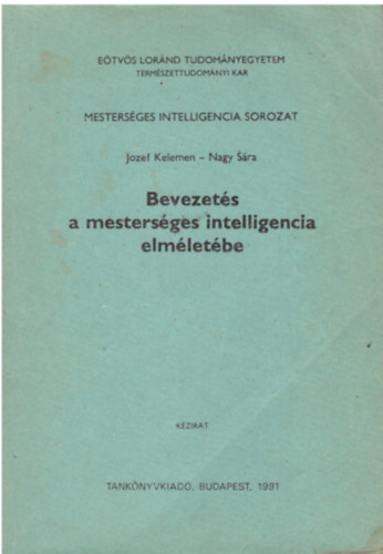 Nagy S�ra Jozef Kelemen - Bevezet�s a mesters�ges intelligencia elm�let�be