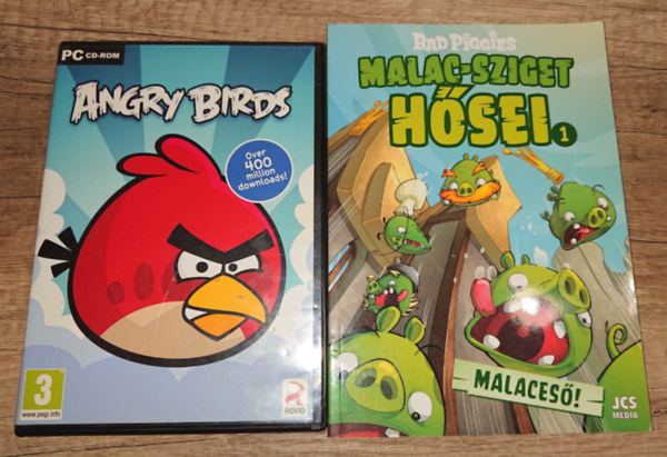 2 Angry Birddel kapcsolatos kiadv�ny: Angry Birds (PC CD-ROM) + Malac sziget h�sei 1.