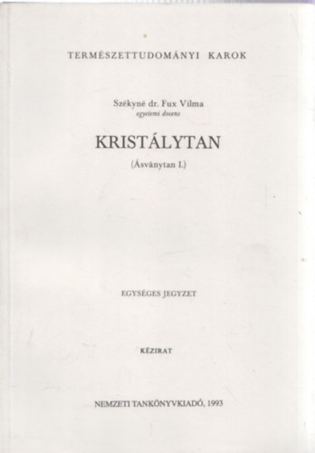 Szkyn Dr. Fux Vilma - Kristlytan ( svnytan I. )