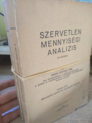 Sarudi Imre - Szervetlen mennyisgi analizis I-II.