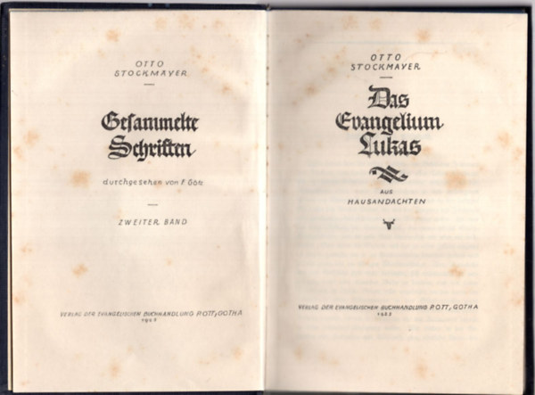 Otto Stockmayer - Das Evangelium Lukas.
