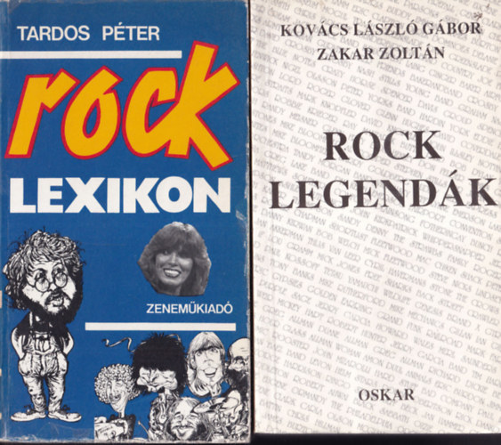 4 db rockzenei knyv: Rock lexikon + Rock legendk