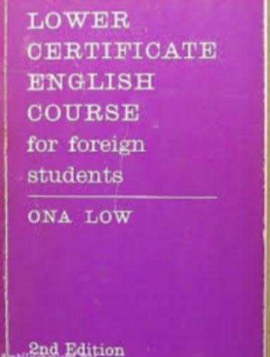 Lower certificate english course - for foreign students