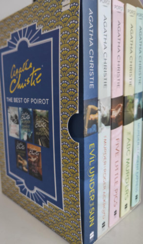Agatha Christie - 5db angol nyelv Agatha Christie regny: / The ABC murders / Murder on the Orient Express / Five little pigs / The murder of Roger Ackroyd / Evil under the sun /