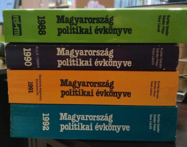Kurtn-Sndor-Vass  (szerk.) - 4 db Magyarorszg politikai vknyve 1988+1990+1991+1992 vszmok