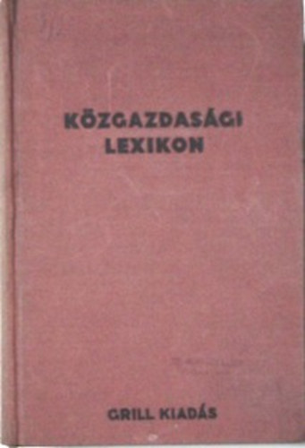 Heller Farkas - K�zgazdas�gi lexikon
