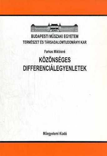 Farkas Miklsn - Kznsges differencilegyenletek