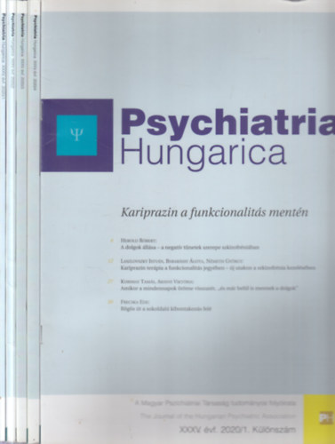 5 db. Psychiatria Hungarica (2020/1-4. sz�mok + 1. k�l�nsz�m)