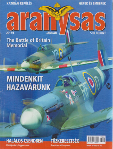 Tőrös István (Főszerk.) - Aranysas 2017/1-12. (teljes évfolyam, lapszámonként)