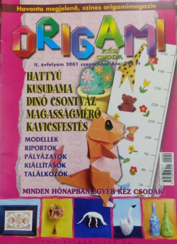 Kricskovics Zsuzsanna  (szerk.) - Origami - Kz csoda 2001. szeptember