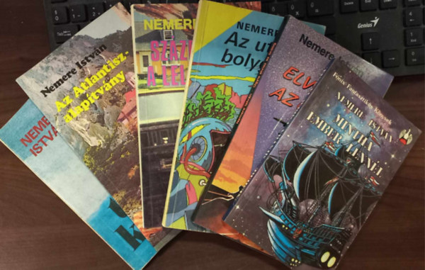 Nemere István - 6 db-os Nemere István KÖNYVMENTŐ AJÁNLAT: Mintha ember lennél, Úgyis elvisz az ördög, Az utolsó bolygó, Százezerért a lelkedet is, Az Atlantisz-alapítvány, Új titkok könyve