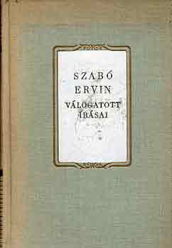 Szab Ervin - Szab Ervin vlogatott rsai