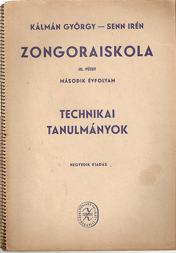Klmn; Senn - Zongoraiskola III. fzet - Technikai tanulmnyok