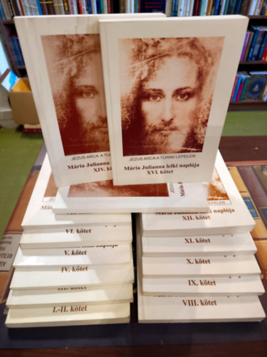 Mária Julianna lelki naplója I-II.kötettől XVI. kötetig /14 darab/