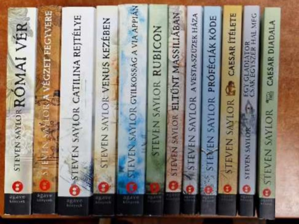 Steven Saylor - Roma Sub Rosa-sorozat els� 12 k�tete. 12darab Steven Saylor k�nyv