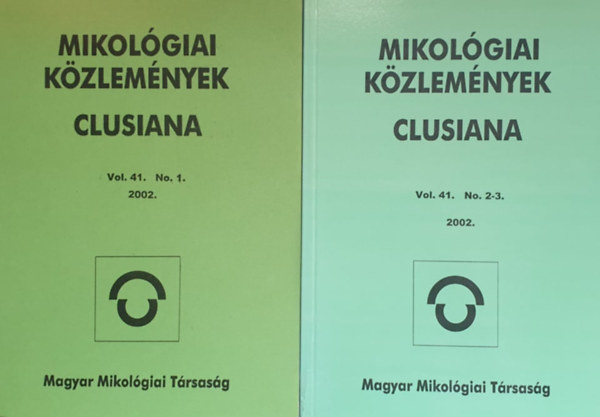 Dr. Sznt Mria - Mikolgiai kzlemnyek - Clusiana - 2002. Vol. 41/ No. 1. + 2-3.